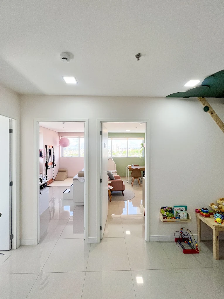 Sala de espera do consultório A Mamãe Ajuda